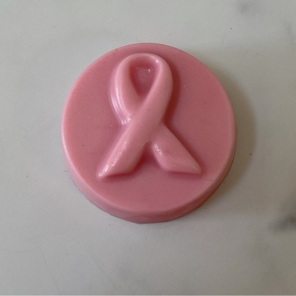 Pink Ribbon shea butter soap bars 🎀 Set of 5 MINI soap bars - Picture 1 of 6